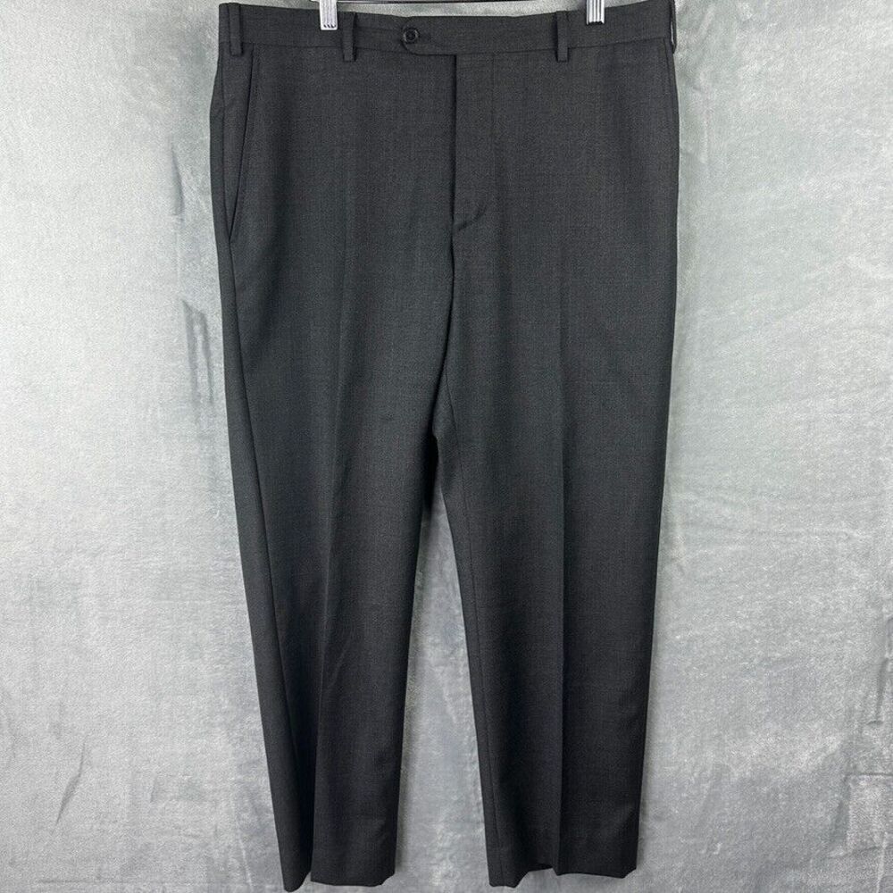vitale barberis canonico pinot dress pants mens 36 gray 100% wool